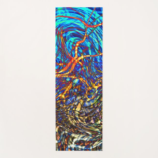 Tapis De Yoga Verre Abstrait - Yoga Mat (Devant)