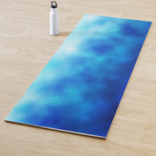 Tapis De Yoga Verre bleu