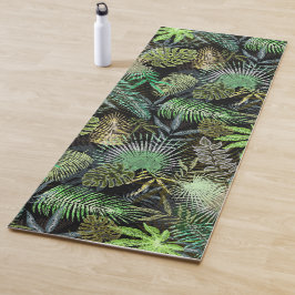 Tapis De Yoga Vert Feuille tropical