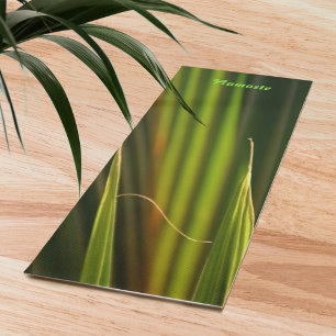 Tapis De Yoga Vert Palm Fronds Photographie Zen Nature
