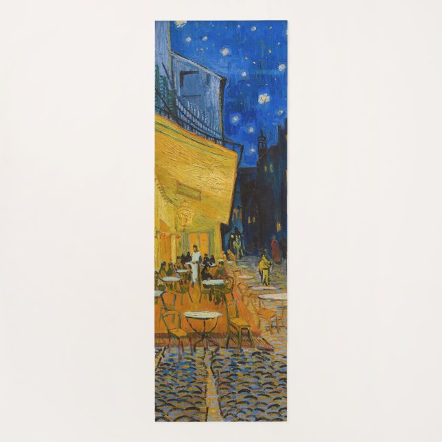 Tapis De Yoga Vincent van Gogh - Café Terrasse en soirée (Dos)