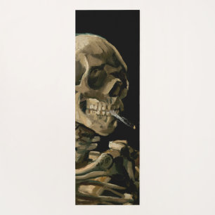 Tapis De Yoga Vincent van Gogh - Crâne avec cigarette brûlante