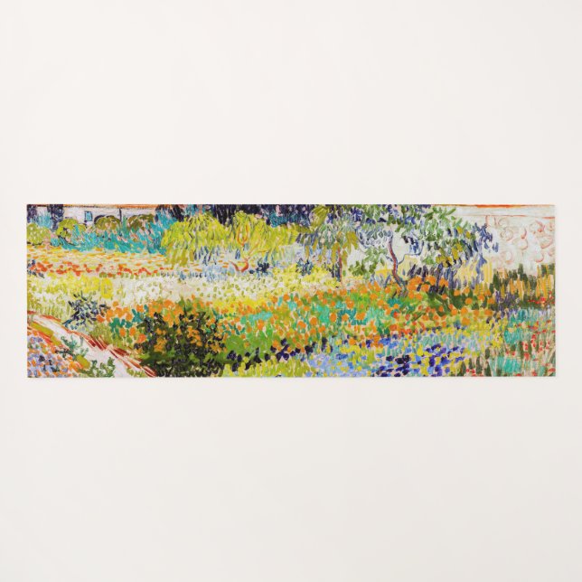 Tapis De Yoga Vincent van Gogh - Jardin à Arles (Dos (Horizontal))