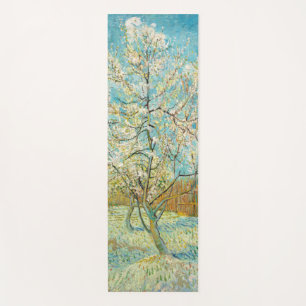 Tapis De Yoga Vincent van Gogh - Poche rose en fleurs