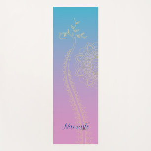 Tapis De Yoga Violet à bleu Mandala Yoga Mat