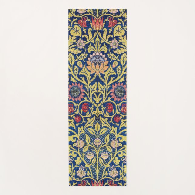 Tapis De Yoga Violet et Columbine, William Morris (Devant)