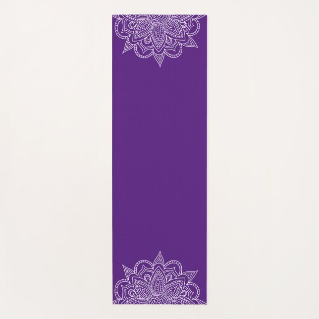 Tapis De Yoga Violet Mandala Yoga Mat (Devant)