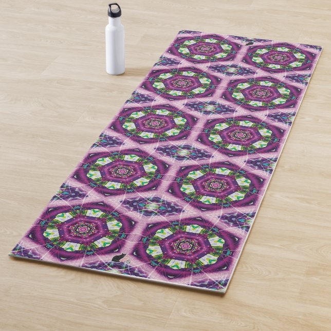 Tapis De Yoga Violette Kaleids Yoga Mat (En situation)
