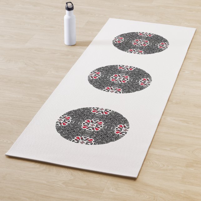 Tapis De Yoga Volume seize kaléidoscope art deux (En situation)
