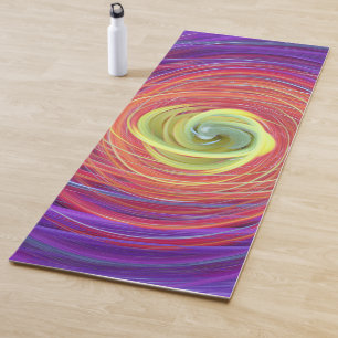 tapis de yoga vortex floral