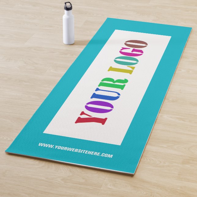 Tapis De Yoga Votre logo d'entreprise Yoga Mat Exemple de texte  (En situation)