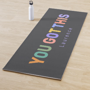 Tapis De Yoga VOUS Y ARRIVEZ Citation Motivation Nom personnal