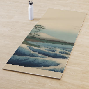 Tapis De Yoga Vue sur la mer - célèbre art japonais