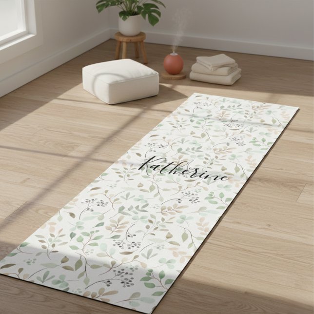 Tapis De Yoga Wildflower Boho Personalized (Créateur téléchargé)
