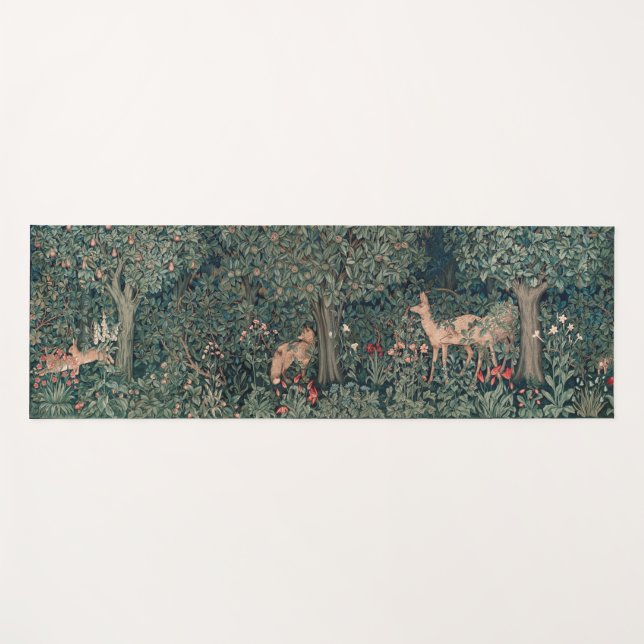 Tapis De Yoga William Morris Faune sauvage Fox (Devant (Horizontal))