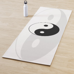 Tapis De Yoga Yin-Yang Yoga Mat noir et blanc