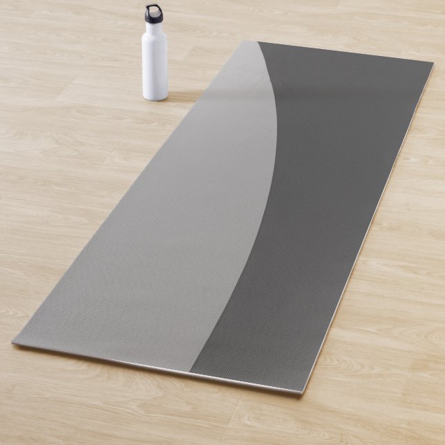 Tapis De Yoga Yoga Abstrait noir et blanc (En situation)