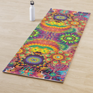 Tapis De Yoga Yoga belles couleurs fitness Personnalisé YOGA