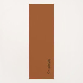 Tapis De Yoga Yoga Brown rouille personnalisé