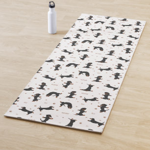 Tapis De Yoga Yoga de chien Dachshund aux cheveux courts