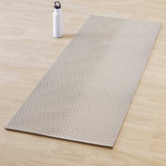 Tapis De Yoga Yoga gris argenté (En situation)
