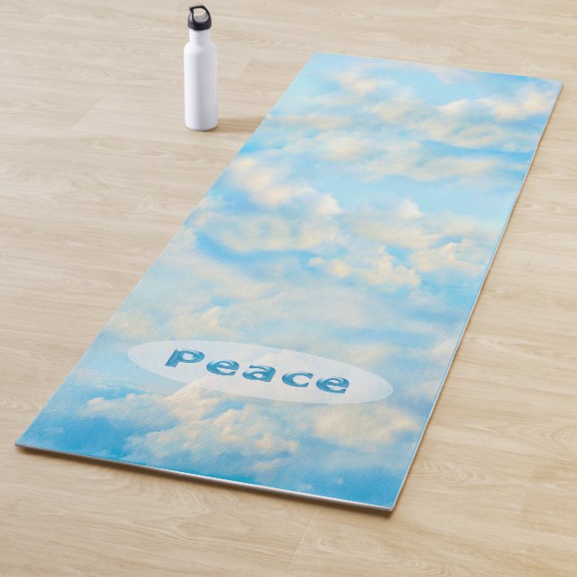 Tapis De Yoga Yoga Mat avec nuages pacifiques (En situation)