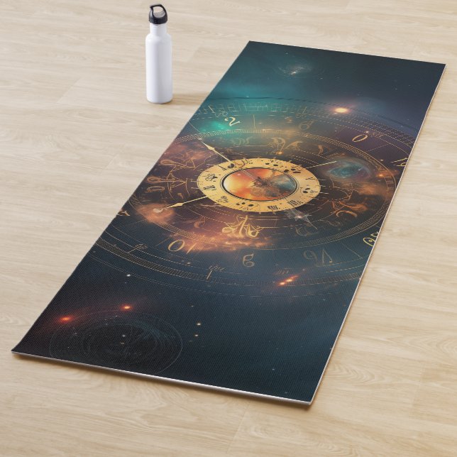 Tapis De Yoga Yoga Mat avec Zodiact Symbool (En situation)
