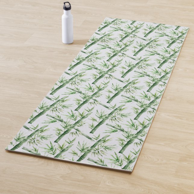 Tapis De Yoga Yoga Mat Bamboo Imprimer (En situation)