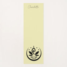 YOGA mat, Joli jaune pâle