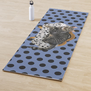 Tapis De Yoga Yoga Mat Lazy Chat Pois