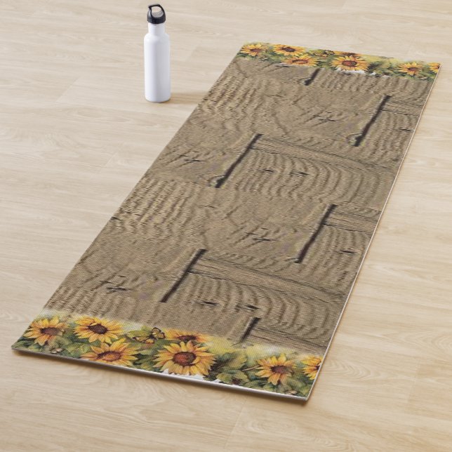 Tapis De Yoga Yoga Mat Tournesol (En situation)