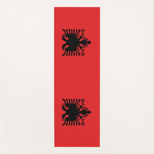 Tapis De Yoga Yoga Mats avec drapeau d'Albanie (Devant)