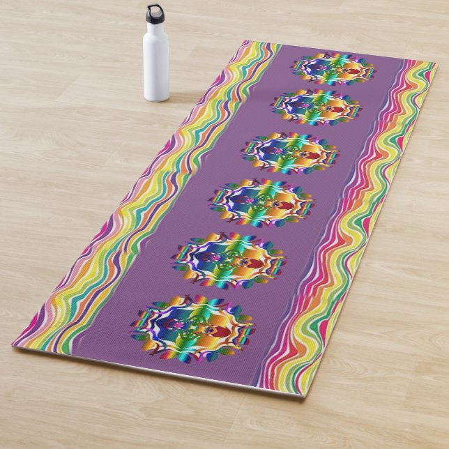 Tapis De Yoga Yoga Mats Floral (En situation)