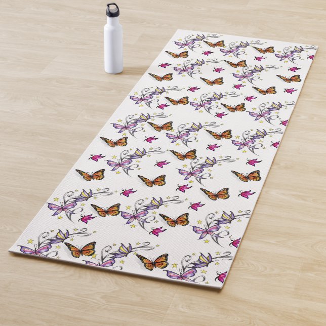 Tapis De Yoga Yoga Mats Floral (En situation)