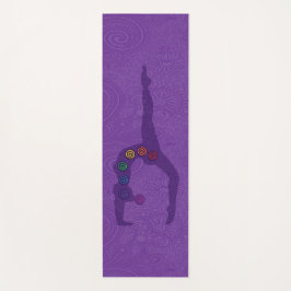 Tapis De Yoga Yoga Pose Yoga à une jambe - 09violet