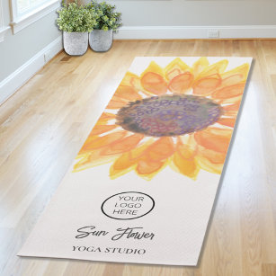 Tapis De Yoga Yoga Studio Sunflower Logo Yoga Mat