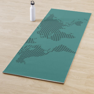 Tapis De Yoga Yoga sur le toit du monde, jade
