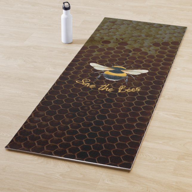 Tapis De Yoga Yogamat Sauvez les abeilles (En situation)