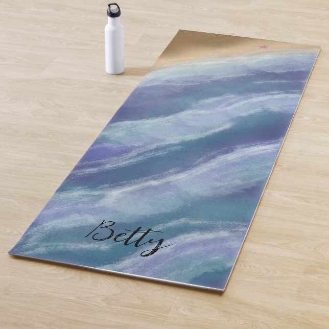 Tapis De Yoga Yogamatte Painted waves (En situation)