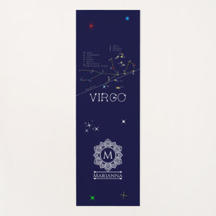 Tapis De Yoga Zodiac Constellation Virgo