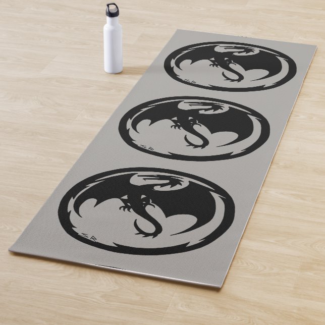 Tapis d'exercice gris Black Dragon (En situation)