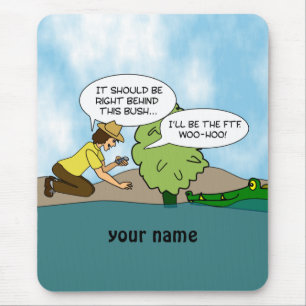 Tapis drôle de souris personnalisé par Geocachin