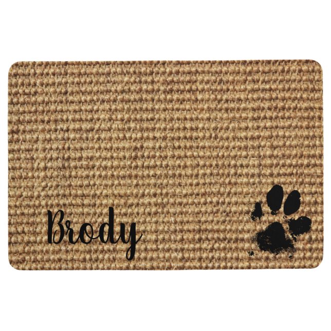 Tapis Empreinte de patte de chien - Set de table d (Devant)
