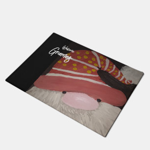 Tapis gnome de bienvenue