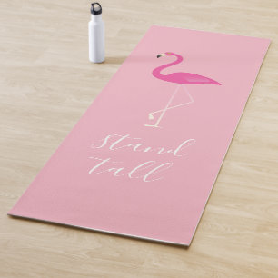 Tapis grand de yoga de Flamant rose de support