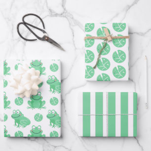 Tapis Lily de grenouilles Enveloppement de papier 