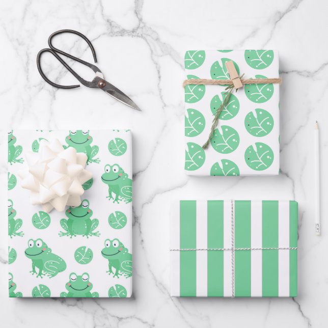 Tapis Lily de grenouilles Enveloppement de papier  (Recto)