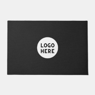 Tapis noir minimaliste - Ajouter un logo