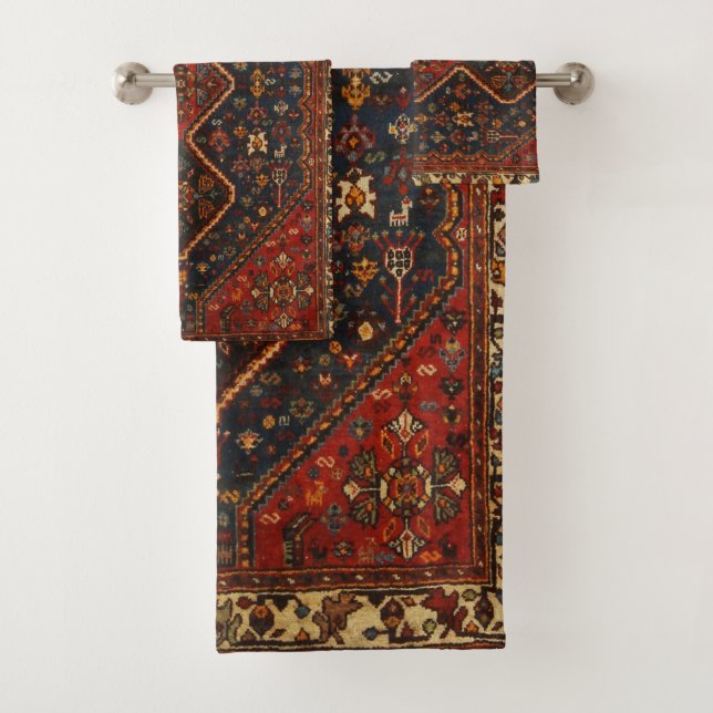 Tapis oriental d'antiquité persan turc tapis (En situation)