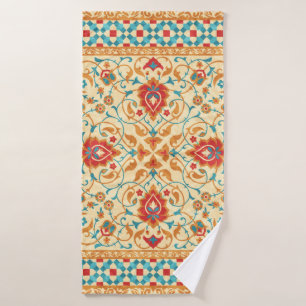 Tapis oriental, motif ornemental ornemental, stylé